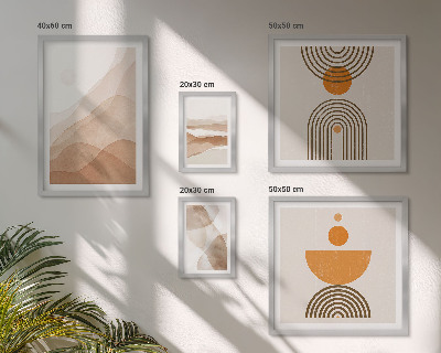 Modernes wandbilder-set Strukturen in verschiedenen Schattierungen des Minimalismus