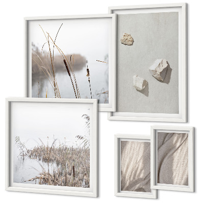 Bildergalerie-set für die wand Nahaufnahmen der Struktur im Boho-Stil