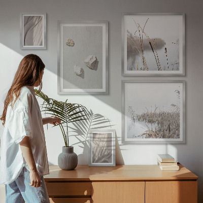 Bildergalerie-set für die wand Nahaufnahmen der Struktur im Boho-Stil