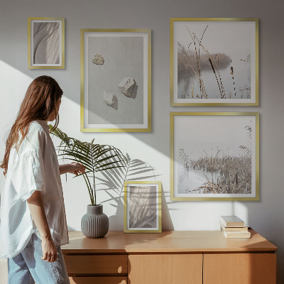 Bildergalerie-set für die wand Nahaufnahmen der Struktur im Boho-Stil