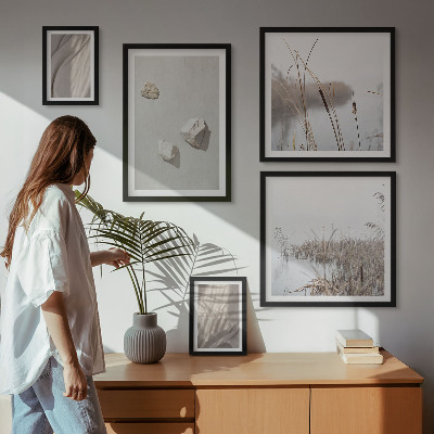 Bildergalerie-set für die wand Nahaufnahmen der Struktur im Boho-Stil