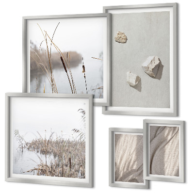 Bildergalerie-set für die wand Nahaufnahmen der Struktur im Boho-Stil