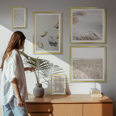 Modernes wandbilder-set Boho-Naturtexturen