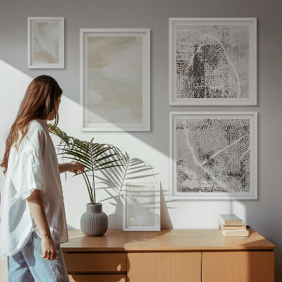 Bilderset fürs sofa Minimalismus der Farbstruktur