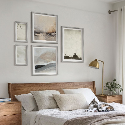 Bildergalerie-set für die wand Vögel, Steine, Pinselstriche, Verzierungen