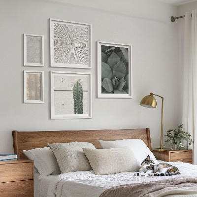 Bilderset fürs sofa Sommerliche Texturen mit tropischem Flair