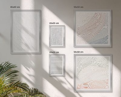 Modernes wandbilder-set Helle Strukturen, Schnurmuster