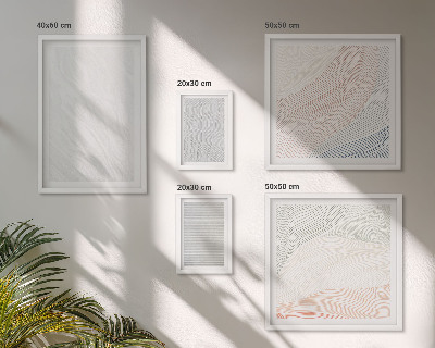 Modernes wandbilder-set Helle Strukturen, Schnurmuster