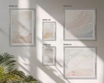 Aquarellblätter und -flecken Bilderset fürs Sofa