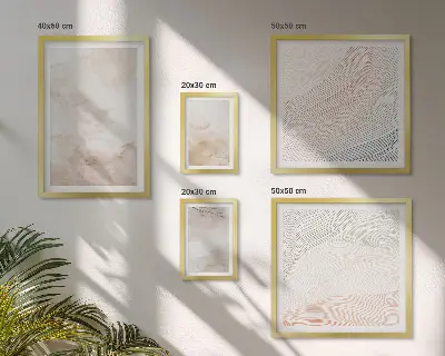 Aquarellblätter und -flecken Bilderset fürs Sofa