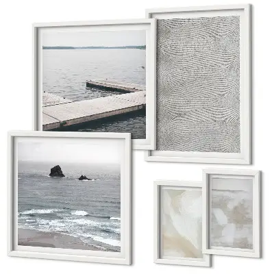 Modernes Wandbild-Set mit abstraktem Design und modernen Texturen