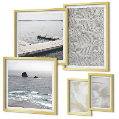 Modernes Wandbild-Set mit abstraktem Design und modernen Texturen
