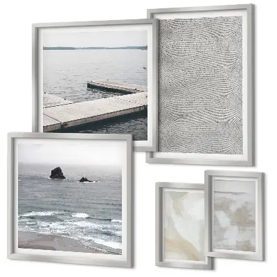 Modernes Wandbild-Set mit abstraktem Design und modernen Texturen