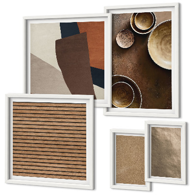 Bildergalerie-set für die wand Minimalistische Steinstrukturen