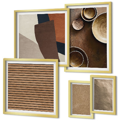 Bildergalerie-set für die wand Minimalistische Steinstrukturen