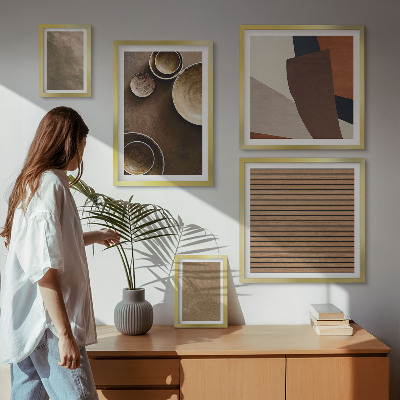 Bildergalerie-set für die wand Minimalistische Steinstrukturen