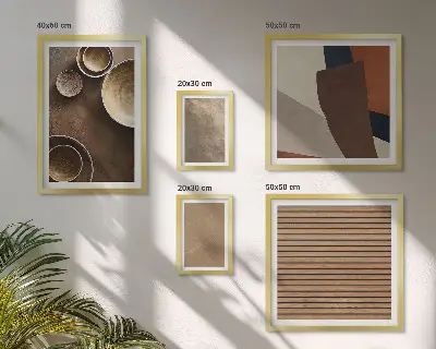 Bildergalerie-Set für die Wand mit minimalistischen Steinstrukturen