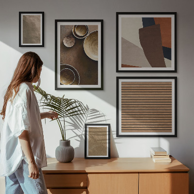Bildergalerie-set für die wand Minimalistische Steinstrukturen