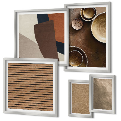 Bildergalerie-set für die wand Minimalistische Steinstrukturen
