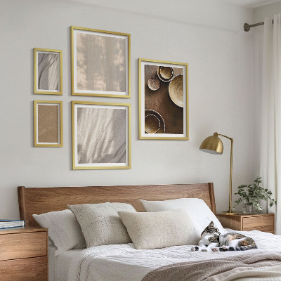Modernes wandbilder-set Minimalistische Texturstrukturen