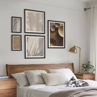 Modernes wandbilder-set Minimalistische Texturstrukturen