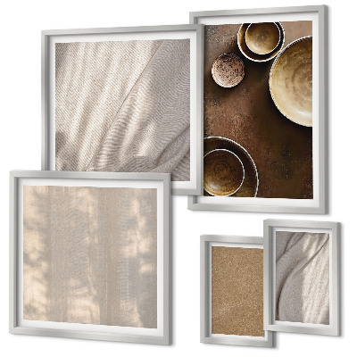 Modernes wandbilder-set Minimalistische Texturstrukturen