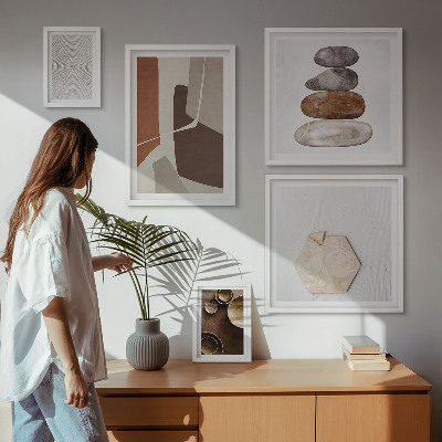 Bilderset fürs sofa Texturen der modernen Kunst