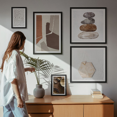 Bilderset fürs sofa Texturen der modernen Kunst