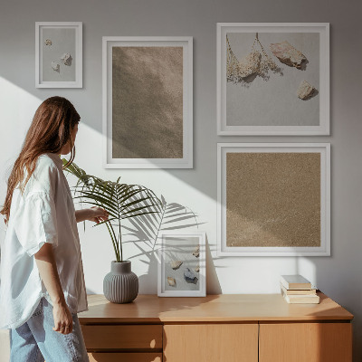 Bildergalerie-set für die wand Steine ​​Strand natürliche Strukturen