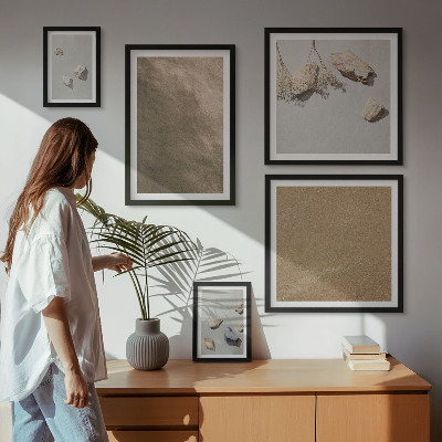 Bildergalerie-set für die wand Steine ​​Strand natürliche Strukturen