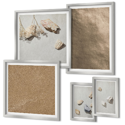 Bildergalerie-set für die wand Steine ​​Strand natürliche Strukturen