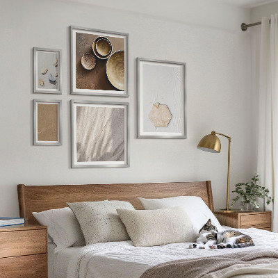 Modernes wandbilder-set Minimalistische Texturen warm