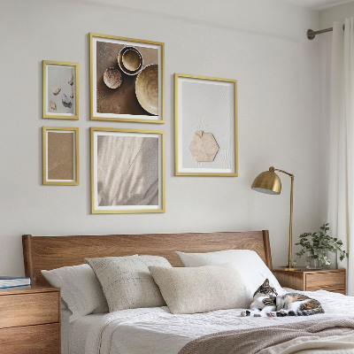Modernes wandbilder-set Minimalistische Texturen warm