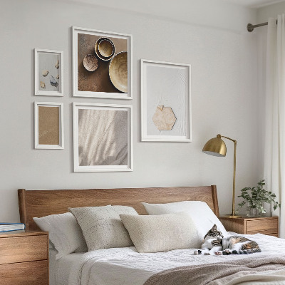 Modernes wandbilder-set Minimalistische Texturen warm