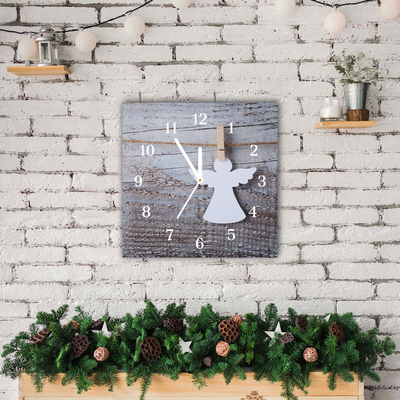Glasuhr Heiliger Engel Winter-
