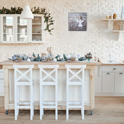 Glasuhr Heiliger Engel Winter-