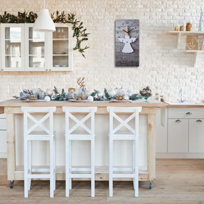 Glasuhr Heiliger Engel Winter-