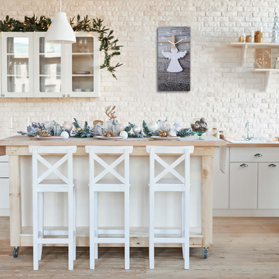 Glasuhr Heiliger Engel Winter-