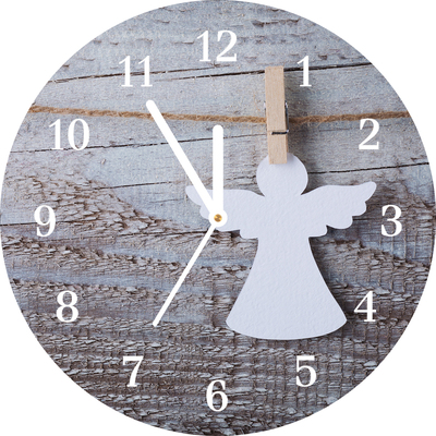 Glasuhr Heiliger Engel Winter-