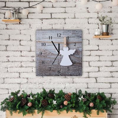 Glasuhr Heiliger Engel Winter-