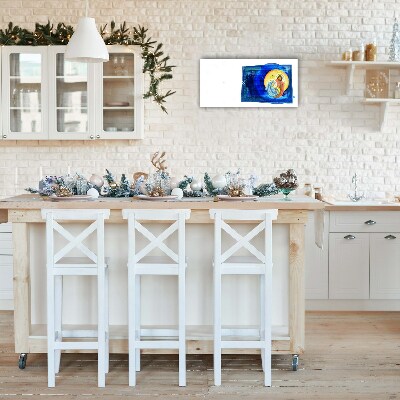 Glasuhr Abstraction Heilige Familie Winter