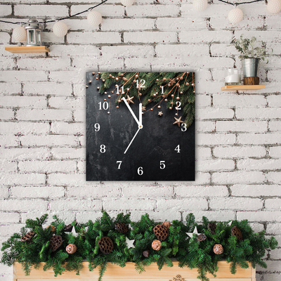 Glasuhr Christbaumschmuck Weihnachtsstern
