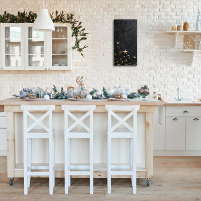 Glasuhr Christbaumschmuck Weihnachtsstern