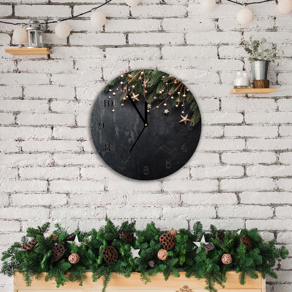 Glasuhr Christbaumschmuck Weihnachtsstern