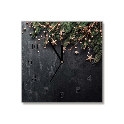 Glasuhr Christbaumschmuck Weihnachtsstern