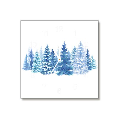 Glasuhr Winter-Schnee-Weihnachtsbaum