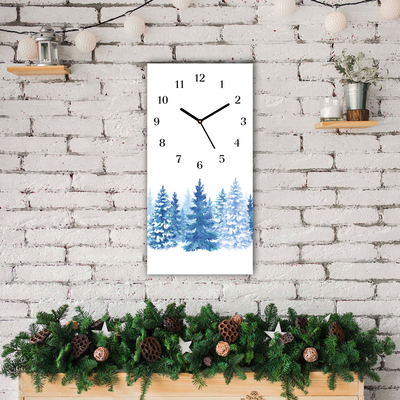 Glasuhr Winter-Schnee-Weihnachtsbaum