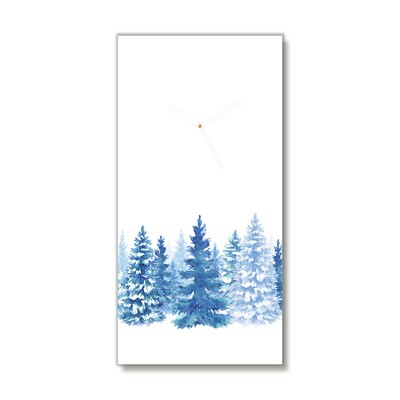 Glasuhr Winter-Schnee-Weihnachtsbaum