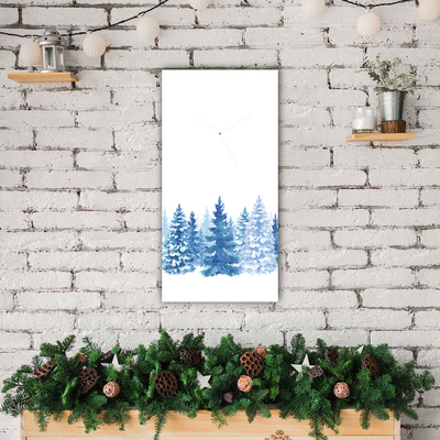 Glasuhr Winter-Schnee-Weihnachtsbaum