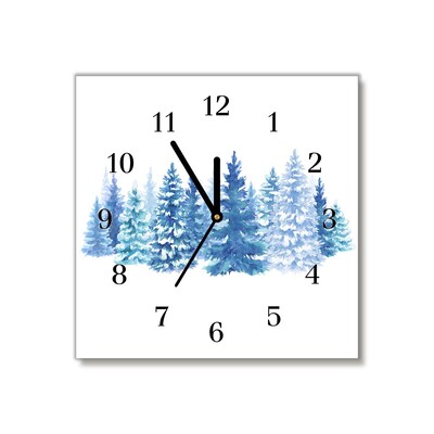 Glasuhr Winter-Schnee-Weihnachtsbaum